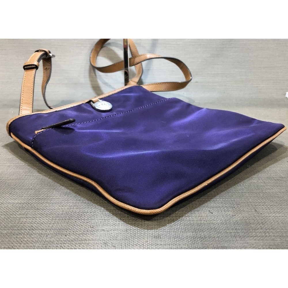 Michael Kors Royal Purple Kempton Nylon Crossbody Purse Bag - Picture 5 of 8